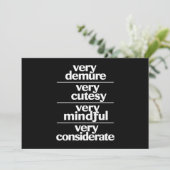 非常に非常に思いやりのある非常に思いやりのあるデムア 招待状 (スタンド正面)