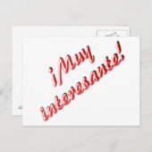 非常に面白いカード ポストカード (正面/裏面)