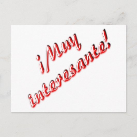 非常に面白いカード ポストカード (正面)