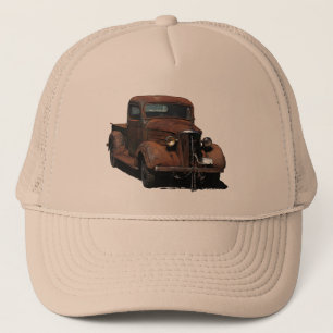 非常に風化させた「37 Chevyはトラック運転手の帽子で取りあげます キャップ