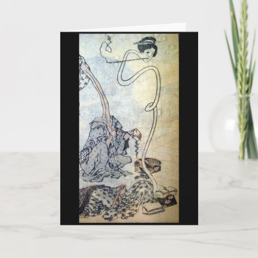 非常に風変わりで日本のな挨拶状 カード (正面)