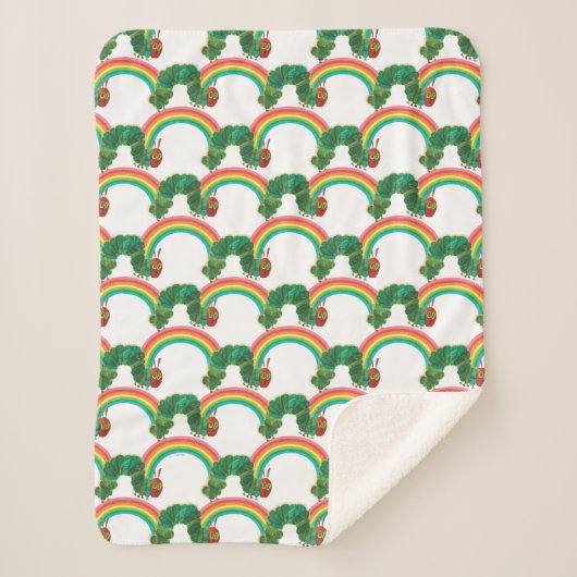 非常に飢えたキャタピラーパターンのエリック・カーレ シェルパブランケット (正面)