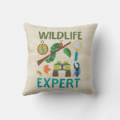 非常に飢えたキャタピラー野生動物の専門家 クッション (裏面)