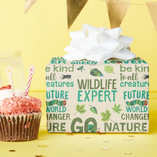 非常に飢えた毛虫の未来の世界の転換者 ラッピングペーパー (誕生日パーティー)