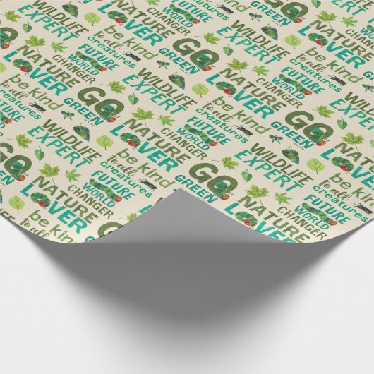 非常に飢えた毛虫の未来の世界の転換者 ラッピングペーパー (角)