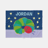 非常に飢えた毛虫の甘い夢 フリースブランケット (正面(横))