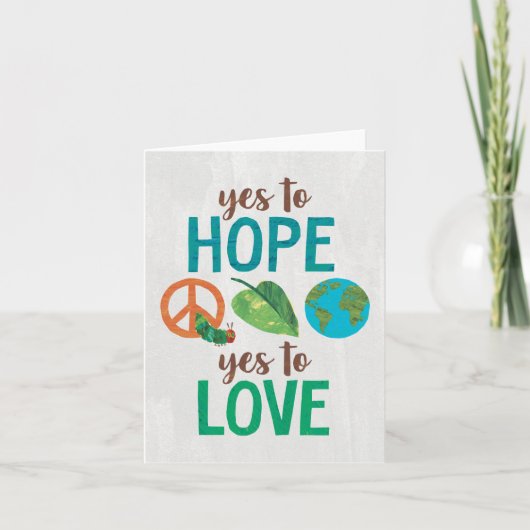 非常に飢えた毛虫のYesが希望する カード (正面)