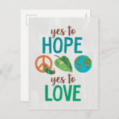 非常に飢えた毛虫のYesが希望する ポストカード (正面/裏面)