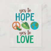 非常に飢えた毛虫のYesが希望する ポストカード (正面)