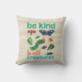 非常に飢えた毛虫は全てのクリエイターに親切である クッション (正面)