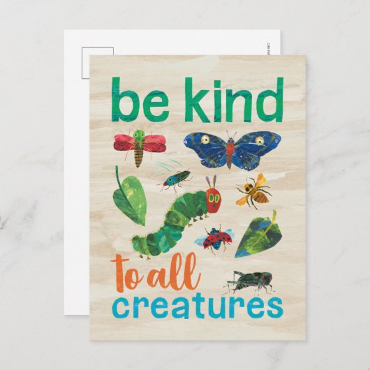 非常に飢えた毛虫は全てのクリエイターに親切である ポストカード (正面/裏面)