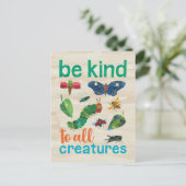 非常に飢えた毛虫は全てのクリエイターに親切である ポストカード (スタンド正面)