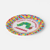 非常に飢えた毛虫 |ハッピーバースデー ペーパープレート (アングル)