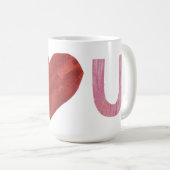非常に飢えた毛虫 |ハート コーヒーマグカップ (正面右)