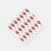 非常に飢えた毛虫 |ハート スタンダードランチョンナプキン (角)