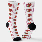 非常に飢えた毛虫 |ハート ソックス (傾斜あり)