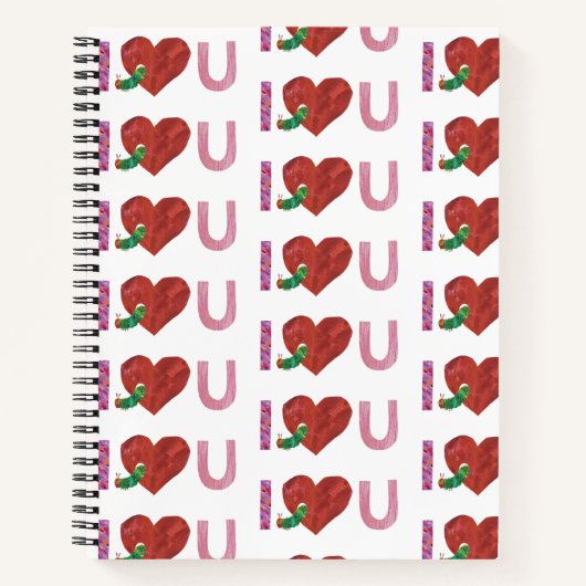 非常に飢えた毛虫 |ハート ノートブック (正面)