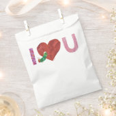 非常に飢えた毛虫 |ハート フェイバーバッグ (クリップ留めされた状態)