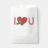 非常に飢えた毛虫 |ハート フェイバーバッグ (正面)