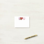 非常に飢えた毛虫 |ハート ポストイット (デスク上)