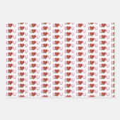 非常に飢えた毛虫 |ハート ラッピングペーパーシート (正面)