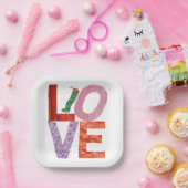 非常に飢えた毛虫 |愛 ペーパープレート (パーティー)