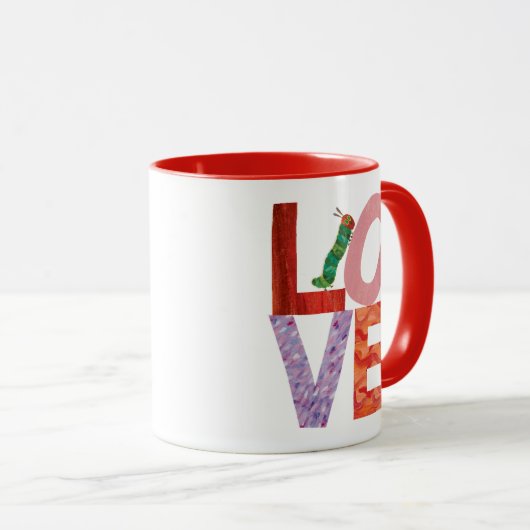 非常に飢えた毛虫 |愛 マグカップ (正面右)