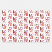 非常に飢えた毛虫 |愛 ラッピングペーパーシート (正面)