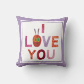非常に飢えた毛虫 | I Love You クッション (正面)