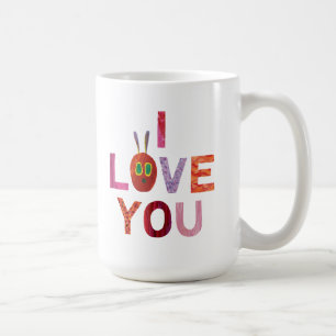 非常に飢えた毛虫   I Love You コーヒーマグカップ