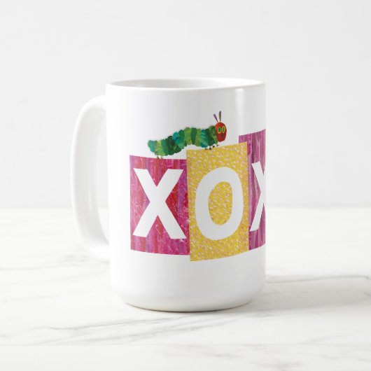 非常に飢えた毛虫 | XOXO コーヒーマグカップ (正面左)