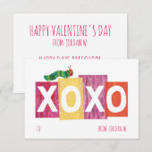 非常に飢えた毛虫 | XOXO 招待状 (正面/裏面)