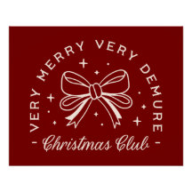 非常に飾り気のないメリークリスマスガールズクラブ