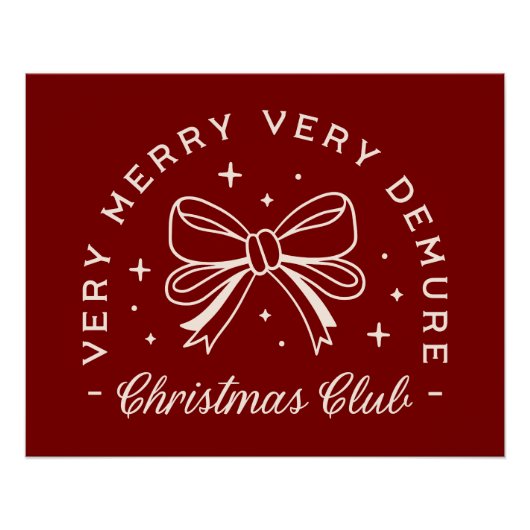 非常に飾り気のないメリークリスマスガールズクラブ ポスター (正面)