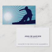 非常に高いスノーボード 名刺 (正面/裏面)