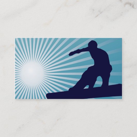 非常に高いスノーボード 名刺 (正面)