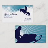 非常に高いスノーモービル 名刺 (正面/裏面)