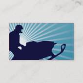 非常に高いスノーモービル 名刺 (裏面)