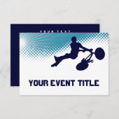 非常に高いbmx 招待状 (正面/裏面)