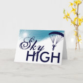 非常に高いskydiver カード (黄色い花)