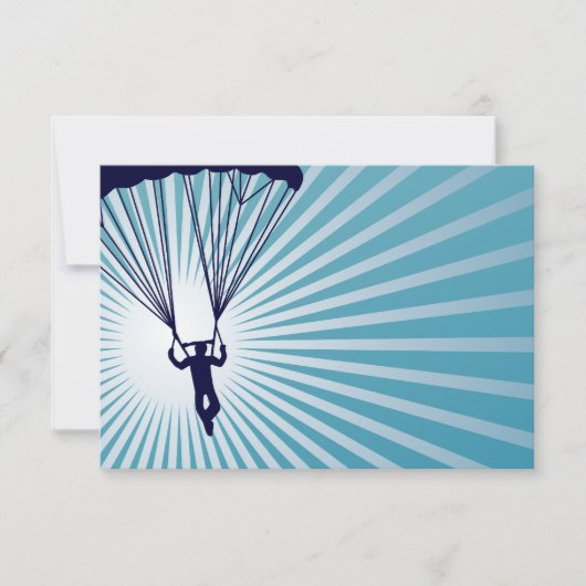 非常に高いskydiver 招待状 (正面)