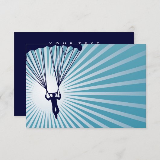 非常に高いskydiver 招待状 (正面/裏面)
