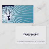 非常に高いskydiving 名刺 (正面/裏面)