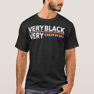 非常に黒い誇りを持ったLGBT Tシャツ