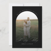 非常に黒メリーと白のアーチの新しい写真 シーズンカード (正面)