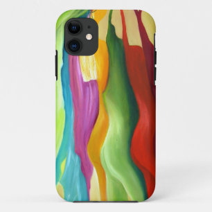 非常にcolorfullの抽象的な絵画 iPhone 11 ケース
