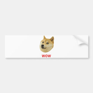 非常の総督のワウ多くの犬そのようなShiba Shibe Inu バンパーステッカー