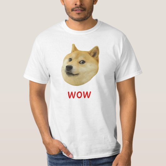 非常の総督のワウ多くの犬そのようなShiba Shibe Inu Tシャツ (正面)