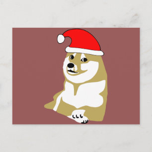 非常の総督のwowミームのクリスマス多くのそのような帽子サンタ シーズンポストカード