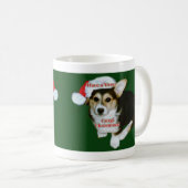 非常のGimli-のコーギーのクリスマス コーヒーマグカップ (正面右)